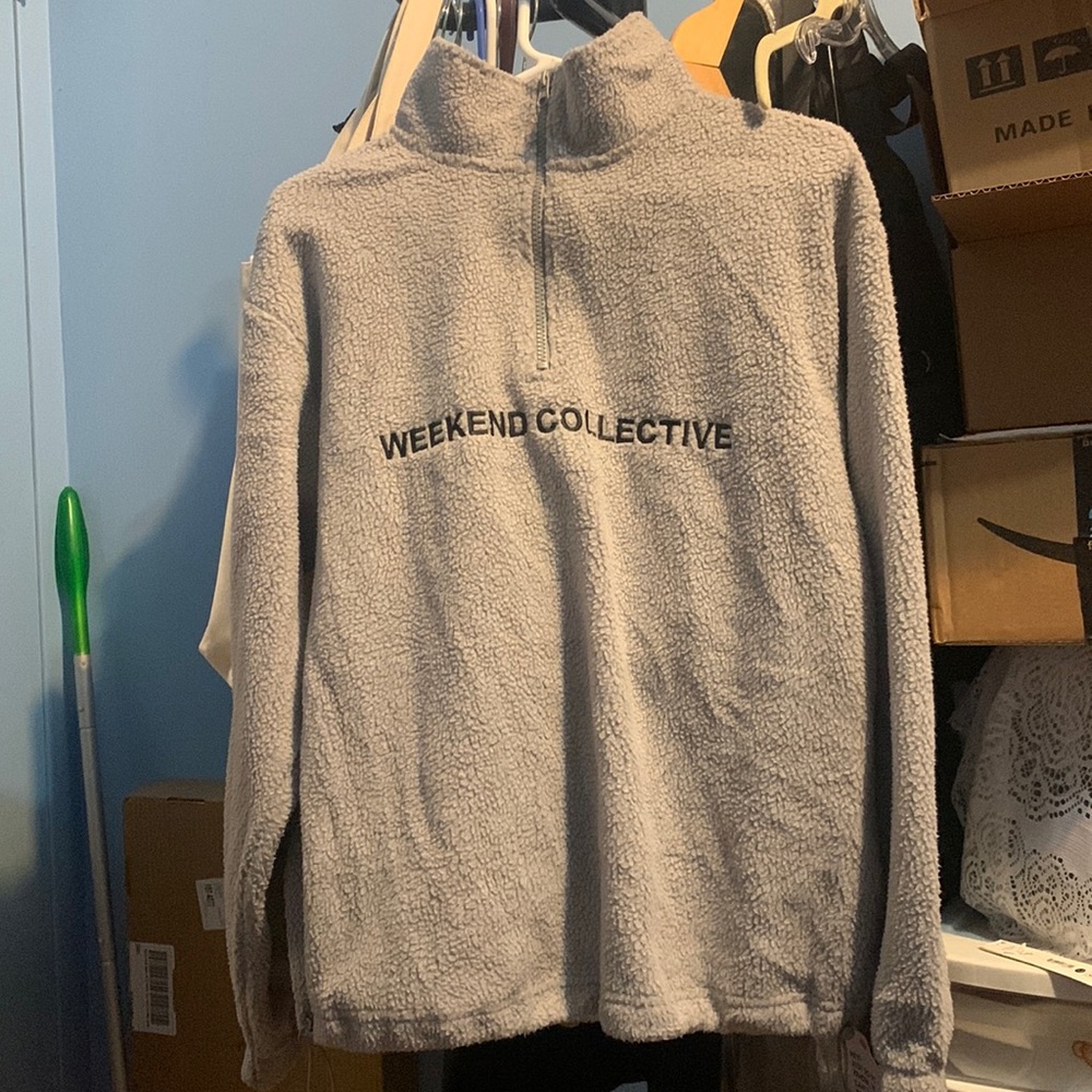 ASOS Weekend Collective Fleece Quarter Zip